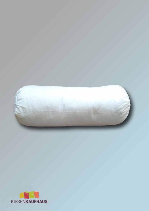 Rolle 40 x 20 cm Nackenrolle Kissen Federkissen Füllkissen 650 g in weiß